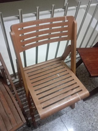 3 Sillas Plegables Madera