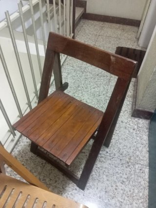 3 Sillas Plegables Madera