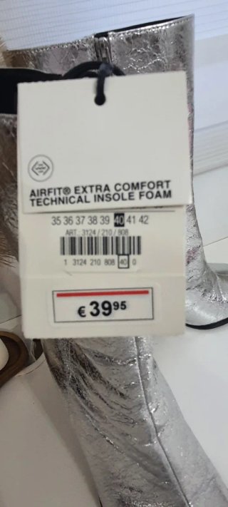 Botines Zara plateados mujer