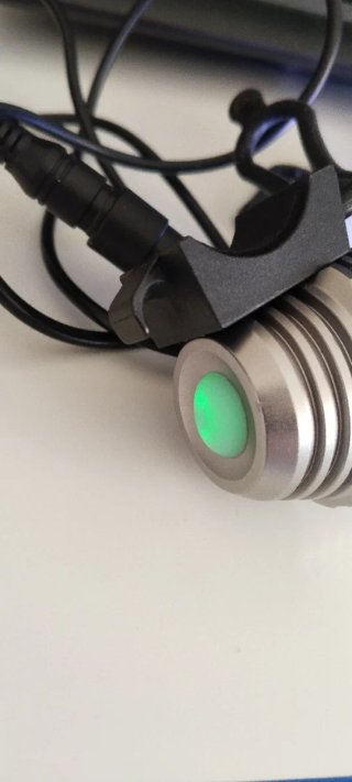 Linterna LED Ciclismo naranja/ plata.nueva