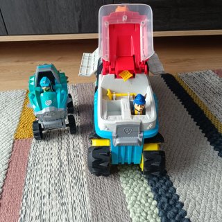 Camión Patrulla Canina Dino y Coche Rex