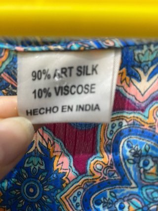 Vestido de seda estampado. Talla M