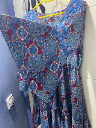 Vestido de seda estampado. Talla M