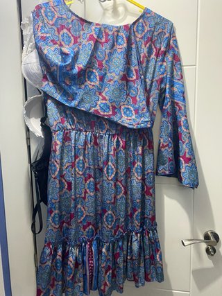 Vestido de seda estampado. Talla M