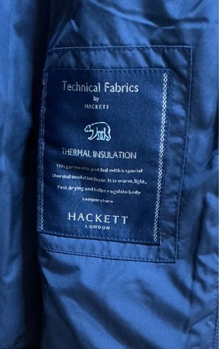 Chaleco Hackett London acolchado azul XL