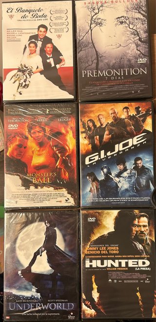 Películas DVD Nuevas (Sin Abrir)