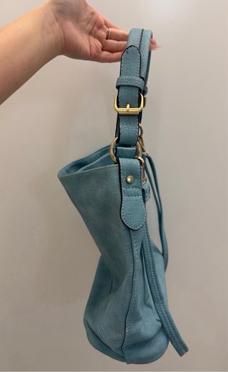 Borsa a spalla turchese