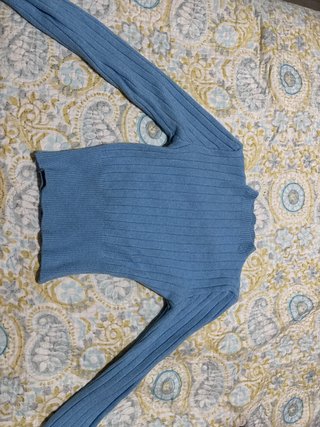 Jersey azul de manga larga