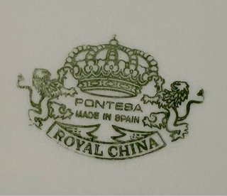 Pontesa Plato Llano Grande Porcelana Blanca
