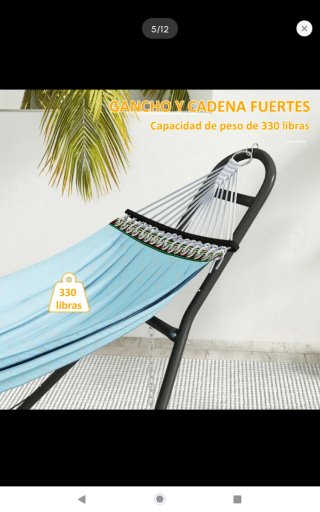 Soporte para Hamaca Negro (solo soporte)