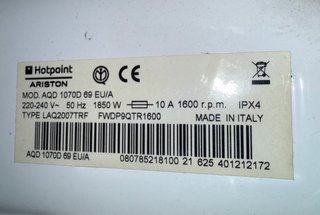 Lavadora Secadora Hotpoint Aqualtis