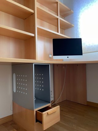 Mueble de estudio modular madera