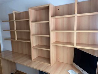 Mueble de estudio modular madera