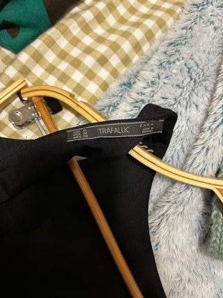 Vestido Negro Zara Talla M
