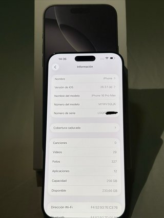iPhone 16 Pro Max 256GB