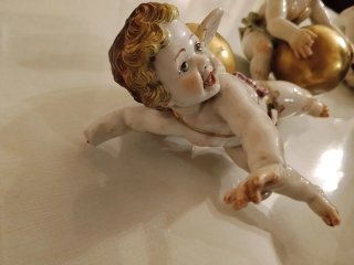 Figuras de ángeles de porcelana Algora