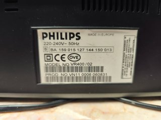 Philips VR400 VHS Reproductor
