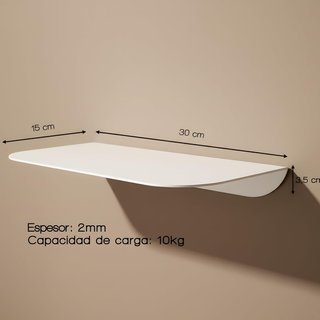Estantería pared 30x15 cm