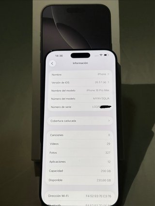 iPhone 16 Pro Max 256GB