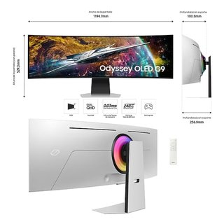 Monitor OLED 49" Samsung con sist. operativo TIZEN