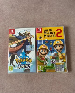 Pack Juegos Nintendo Switch Pokémon y Mario Maker