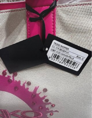 Borsa Pinko Beige e Rosa con Strass nuova!