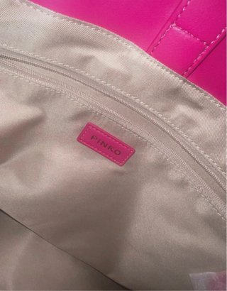 Borsa Pinko Beige e Rosa con Strass nuova!