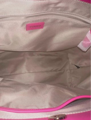 Borsa Pinko Beige e Rosa con Strass nuova!