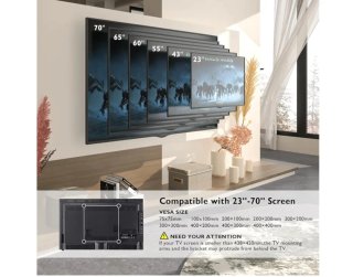 Soporte TV Pared Giratorio BONTEC