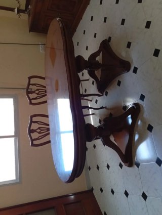 Conjunto Buffet con Espejo más Mesa y Sillas