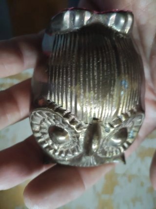 Lote 3 Búhos Bronce Art Decó Años 30/40 vintage