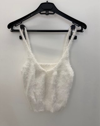 Set maglione crop e top in pile