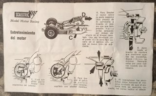 Instrucciones Scalextric Tyrrell P-34 F1