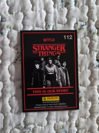 Carta Stranger Things Plata 112 -Eleven 1986
