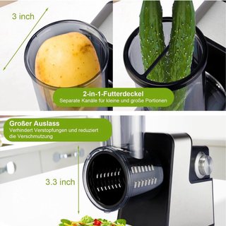 Rallador Eléctrico 300W 7 Cuchillas acero inox