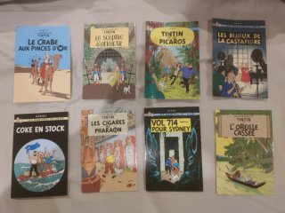Postales Tintín Hergé