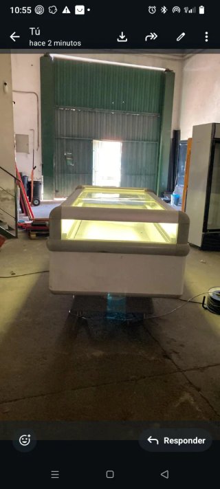 Congelador horizontal cristal