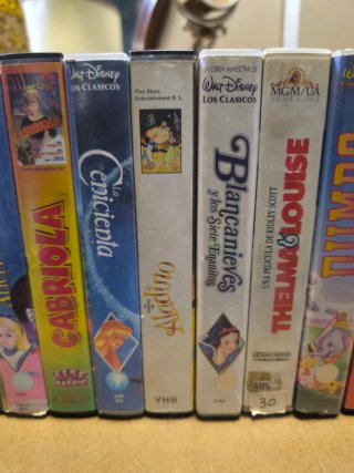 Lote 15 Películas VHS Clásicos Disney