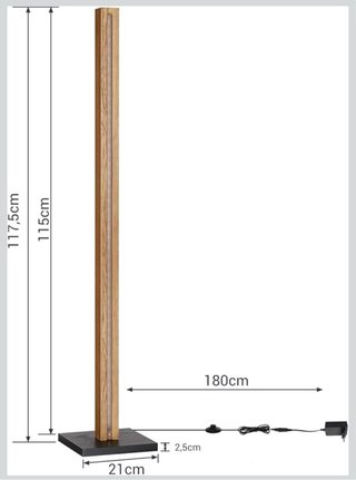 Lámpara LED de Madera intensidad Regulable