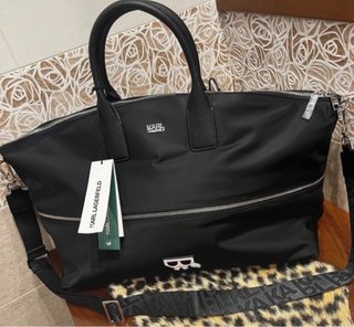 Bolsa de viaje/gimnasio Karl Lagerfeld negra