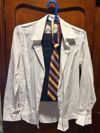 Traje de Comunión Azul Marino y Dorado