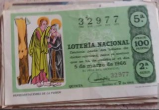 Biglietti della Lotteria Nazionale Antica - Collezione di Biglietti
