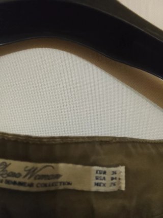Pantalones Zara Talla S Verde Oliva