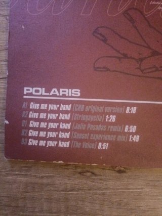 Maxi-single, Polaris - Give me your hand