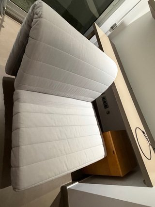 Sofá cama individual blanco