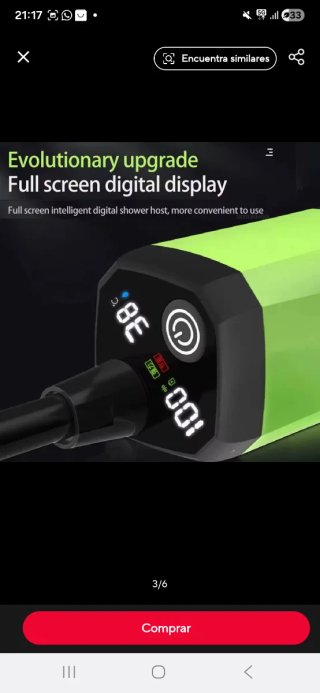 Ducha Portátil Eléctrica  Camping alta calidad