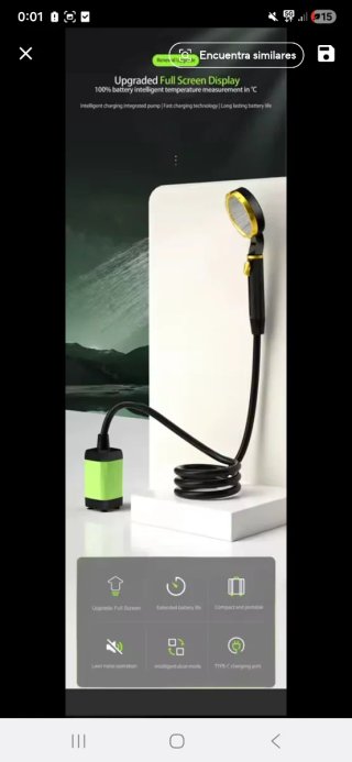 Ducha Portátil Eléctrica  Camping alta calidad