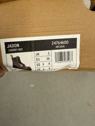 Dr. Martens Jadon Cherry Red 36 Anfibi Donna
