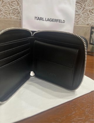 Cartera Karl Lagerfeld Negra y Verde Unisex