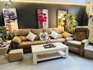 Sofá y sillón extensible